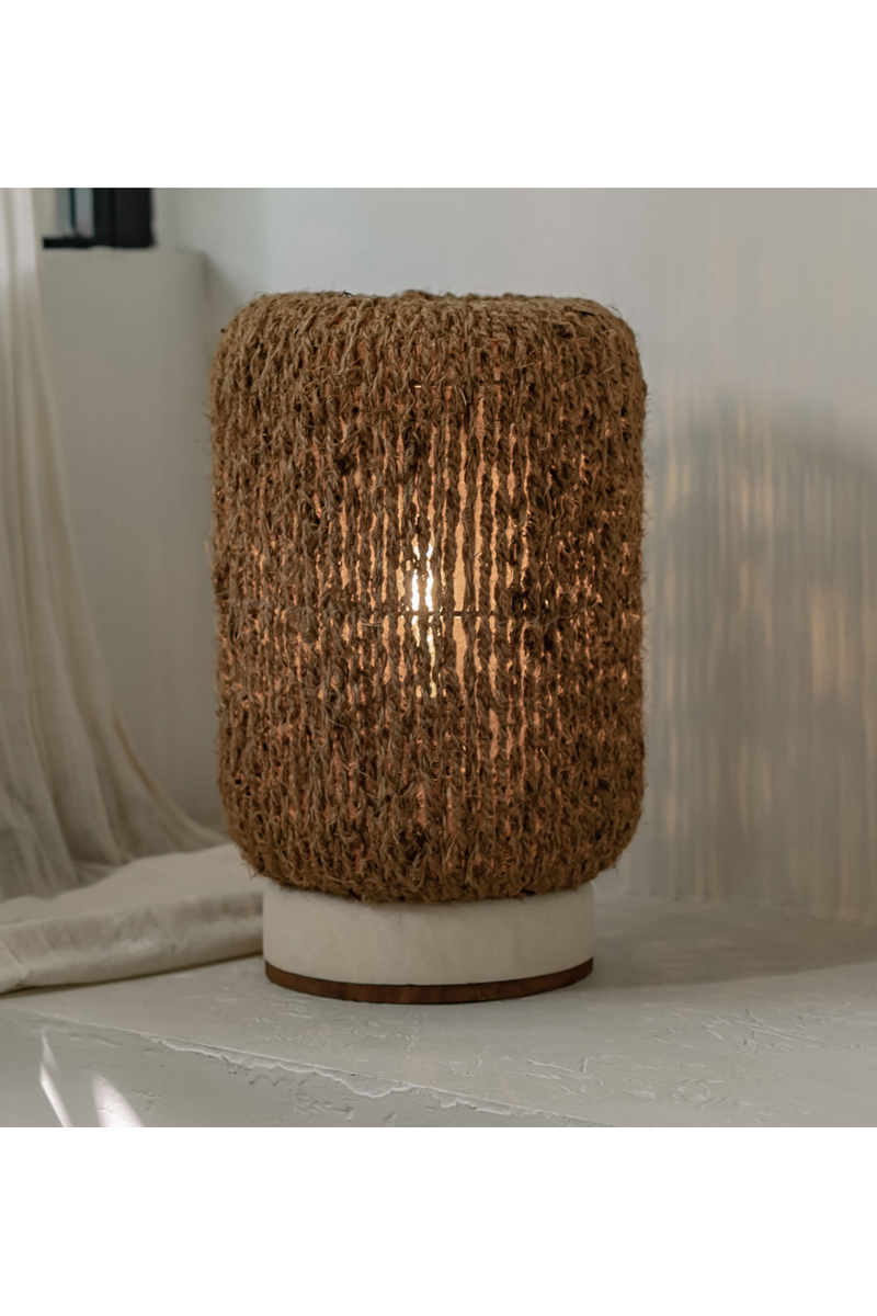 Woven Coconut Fiber Table Lamp | dBodhi Palma |  Woodfurniture.com