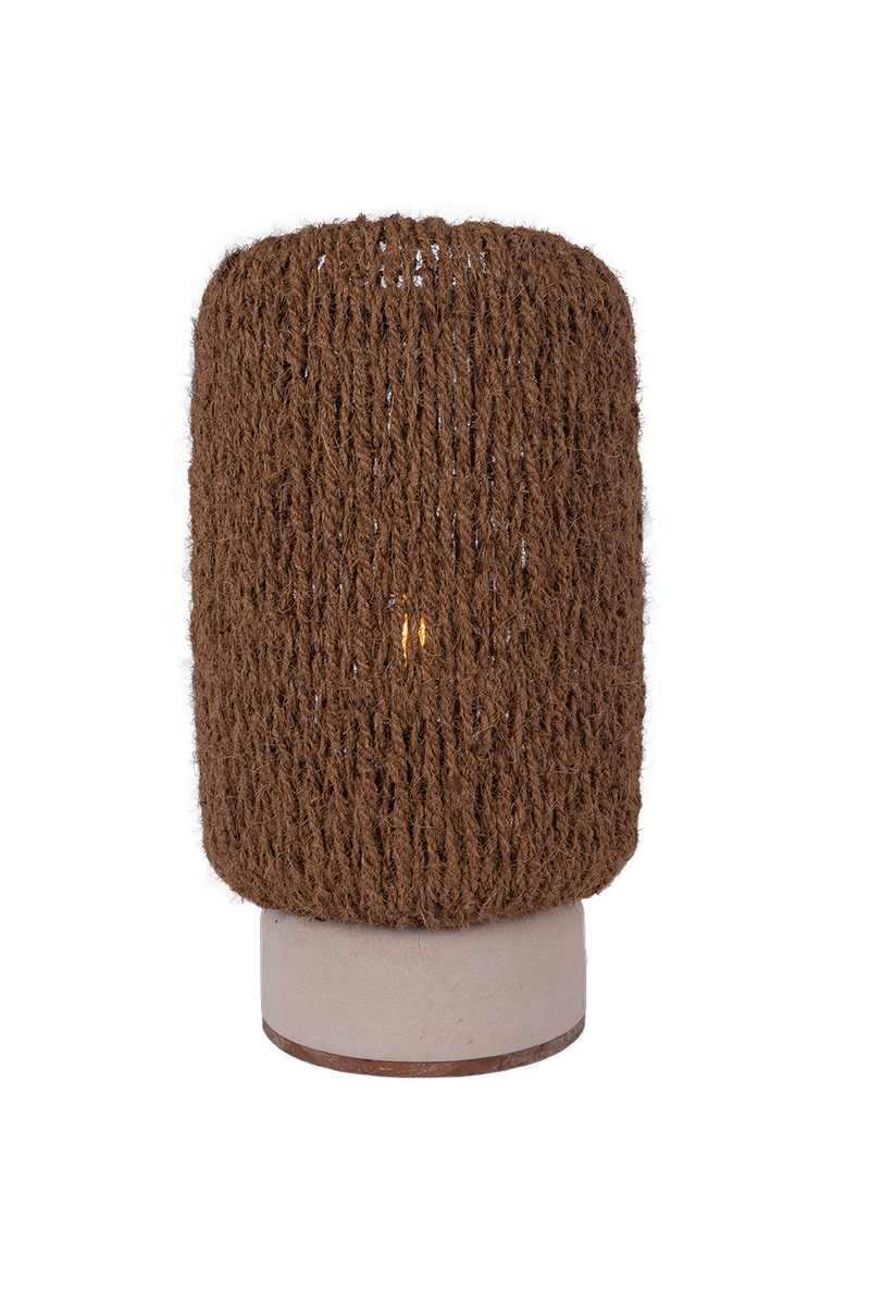 Woven Coconut Fiber Table Lamp | dBodhi Palma |  Woodfurniture.com