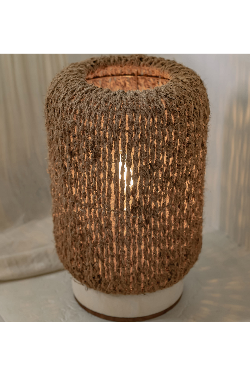 Woven Coconut Fiber Table Lamp | dBodhi Palma |  Woodfurniture.com