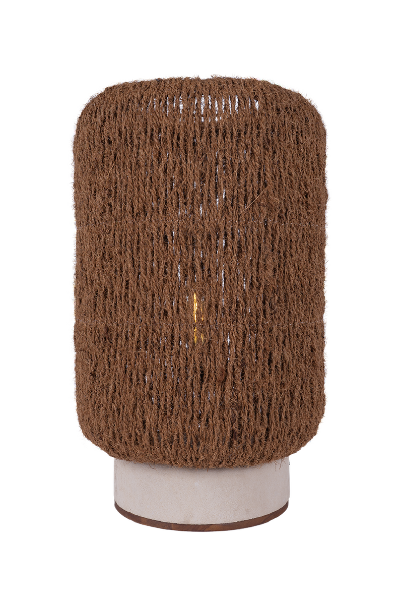 Woven Coconut Fiber Table Lamp | dBodhi Palma |  Woodfurniture.com