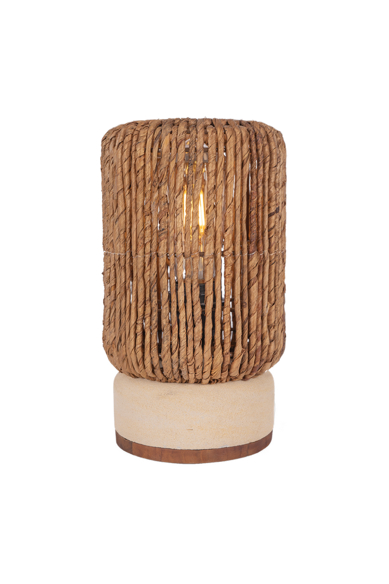 Abaca Cylindrical Table Lamp | dBodhi Pole | Woodfurniture.com