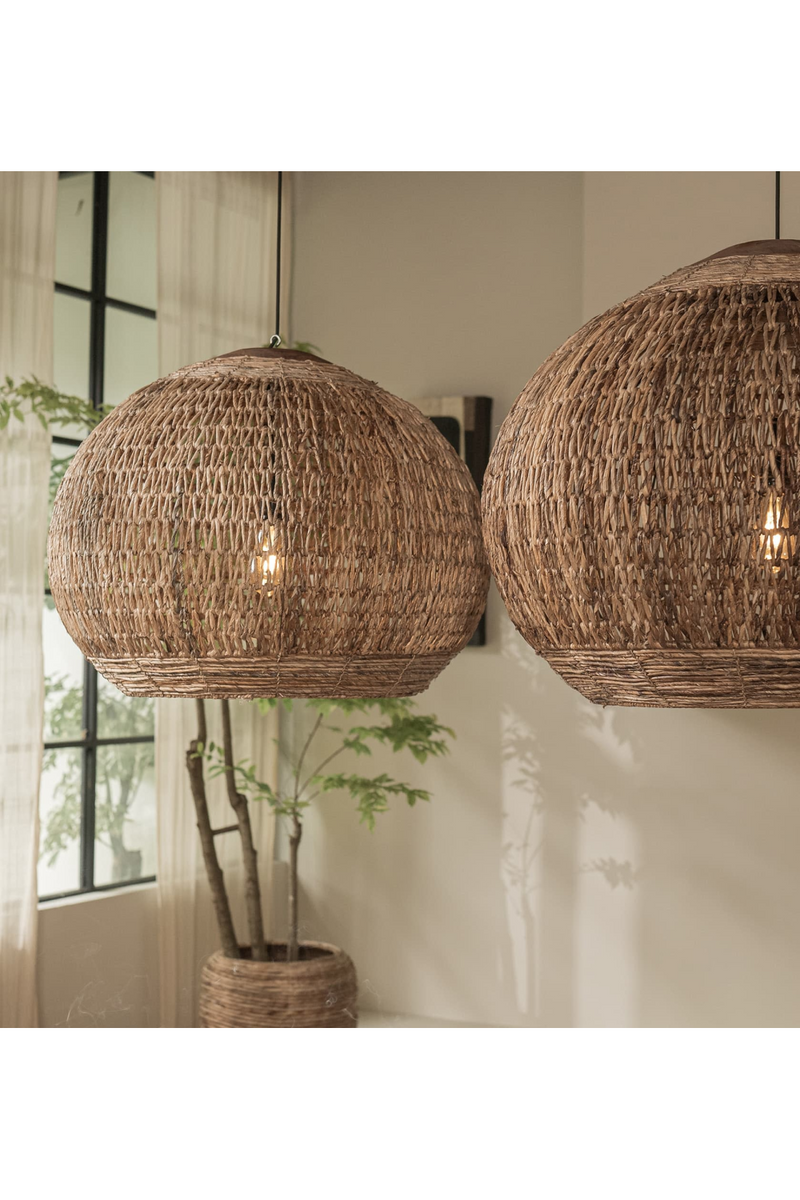 Weave Abaca Round Lampshade | dBodhi Tumbler Wing |  Woodfurniture.com