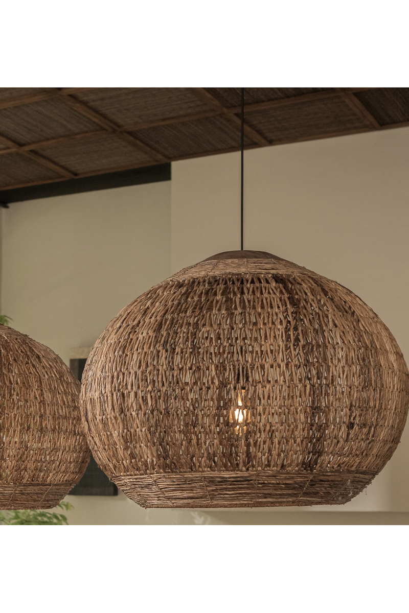 Weave Abaca Round Lampshade | dBodhi Tumbler Wing |  Woodfurniture.com