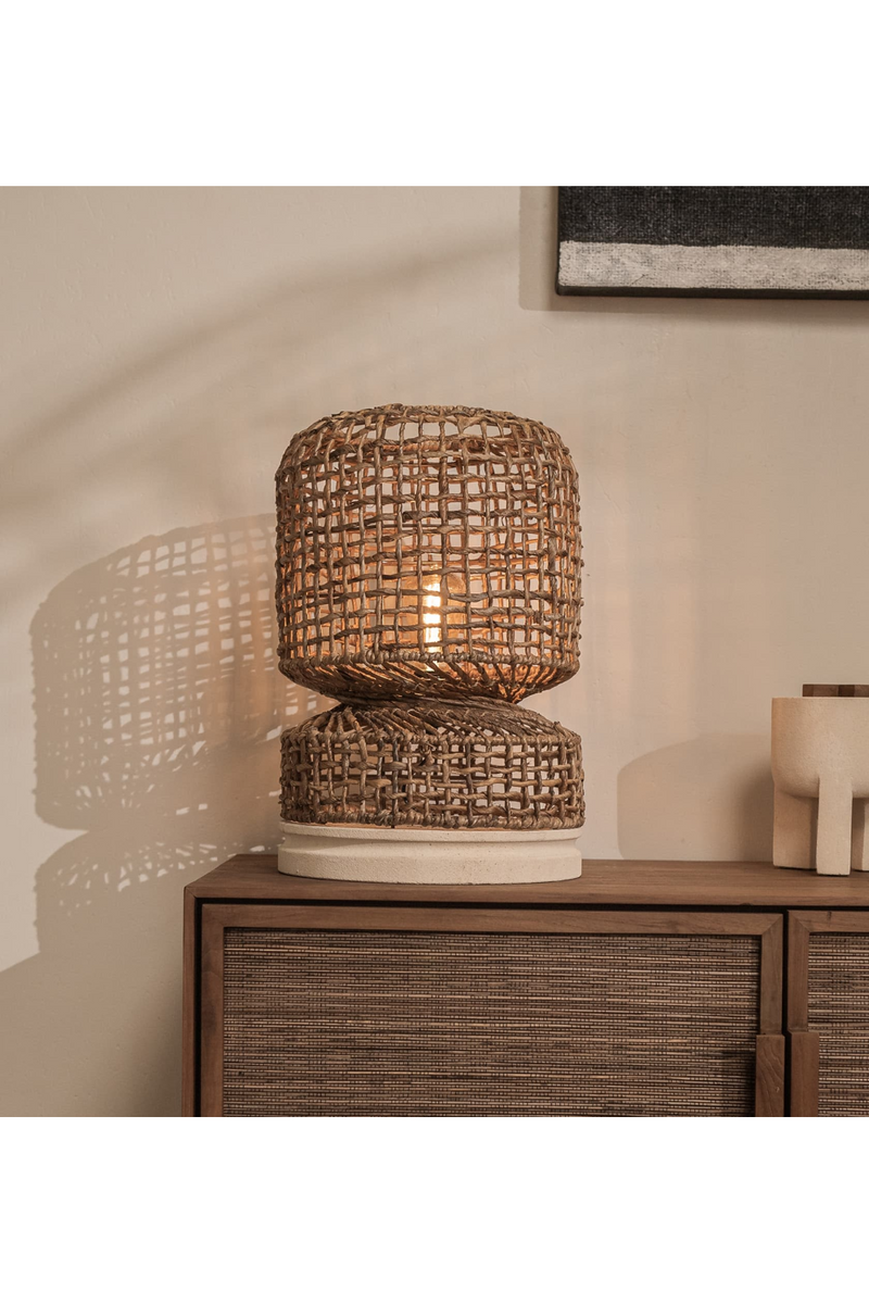 Abaca Wide Table Lampshade | dBodhi Twister |  Woodfurniture.com