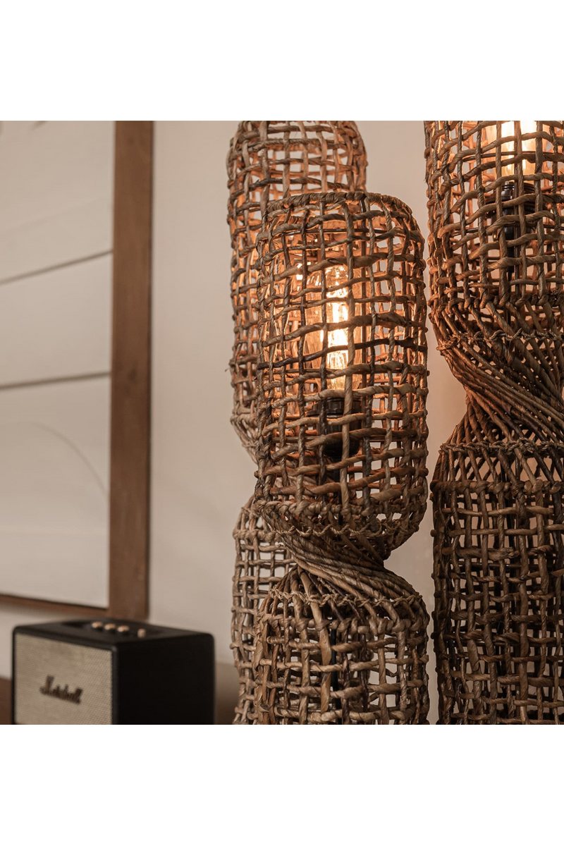 Abaca Rustic Table Lampshade | dBodhi Twister | Woodfurniture.com