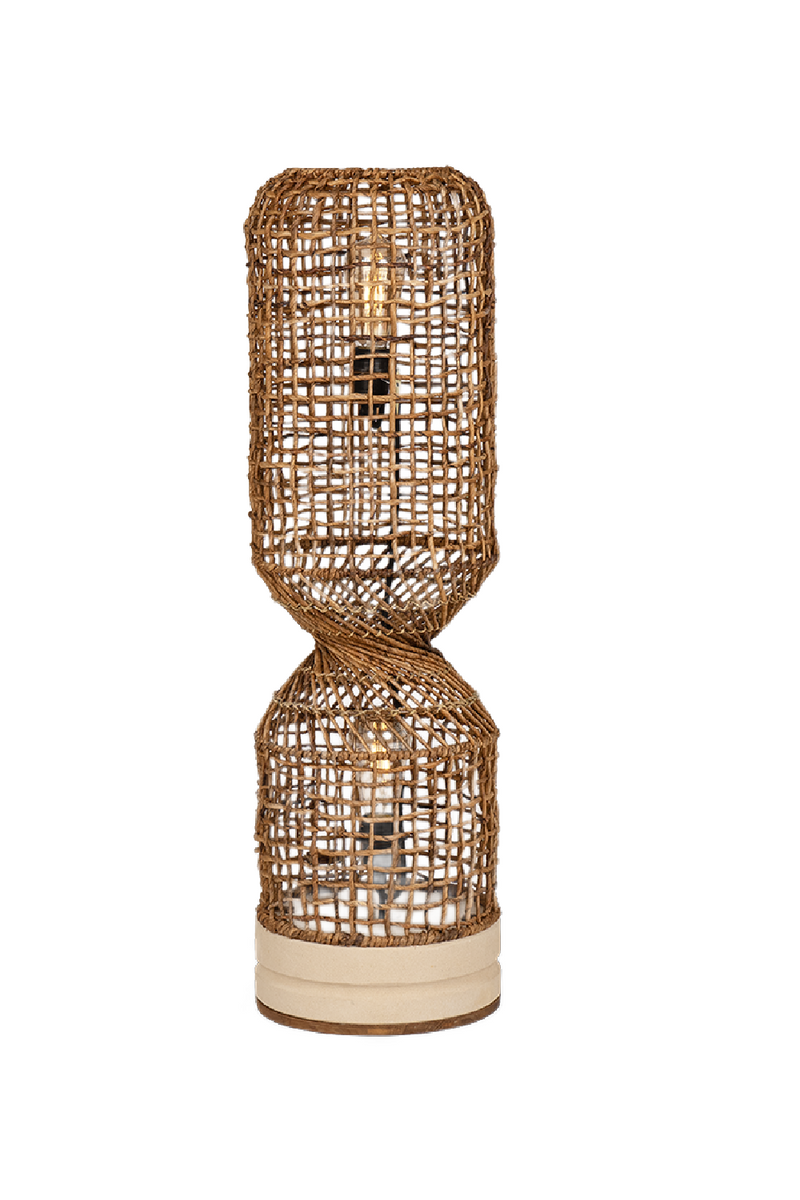 Abaca Rustic Floor Lampshade | dBodhi Twister |  Woodfurniture.com