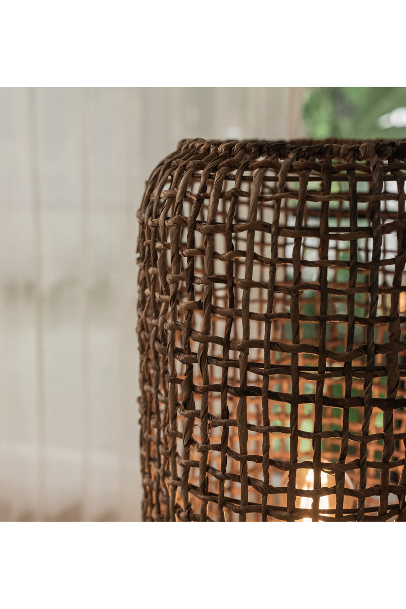 Abaca Rustic Floor Lampshade | dBodhi Twister |  Woodfurniture.com