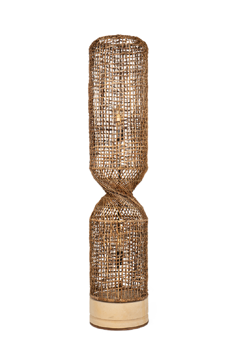 Abaca Rustic Floor Lampshade | dBodhi Twister |  Woodfurniture.com