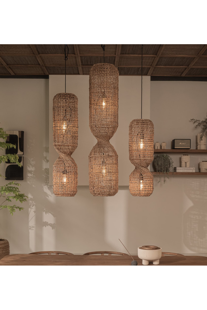 Abaca Rustic Hanging Lamp | dBodhi Twister Koi |  Woodfurniture.com