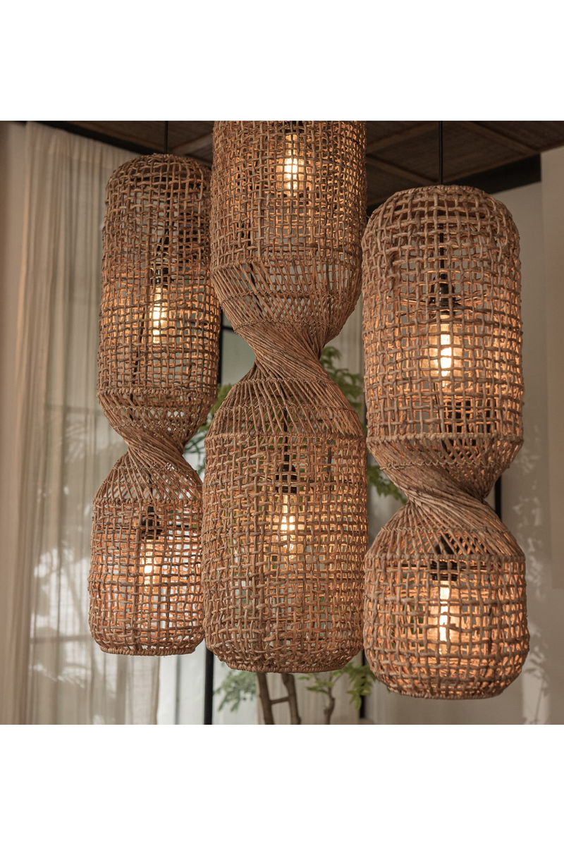 Abaca Rustic Hanging Lamp | dBodhi Twister Koi |  Woodfurniture.com