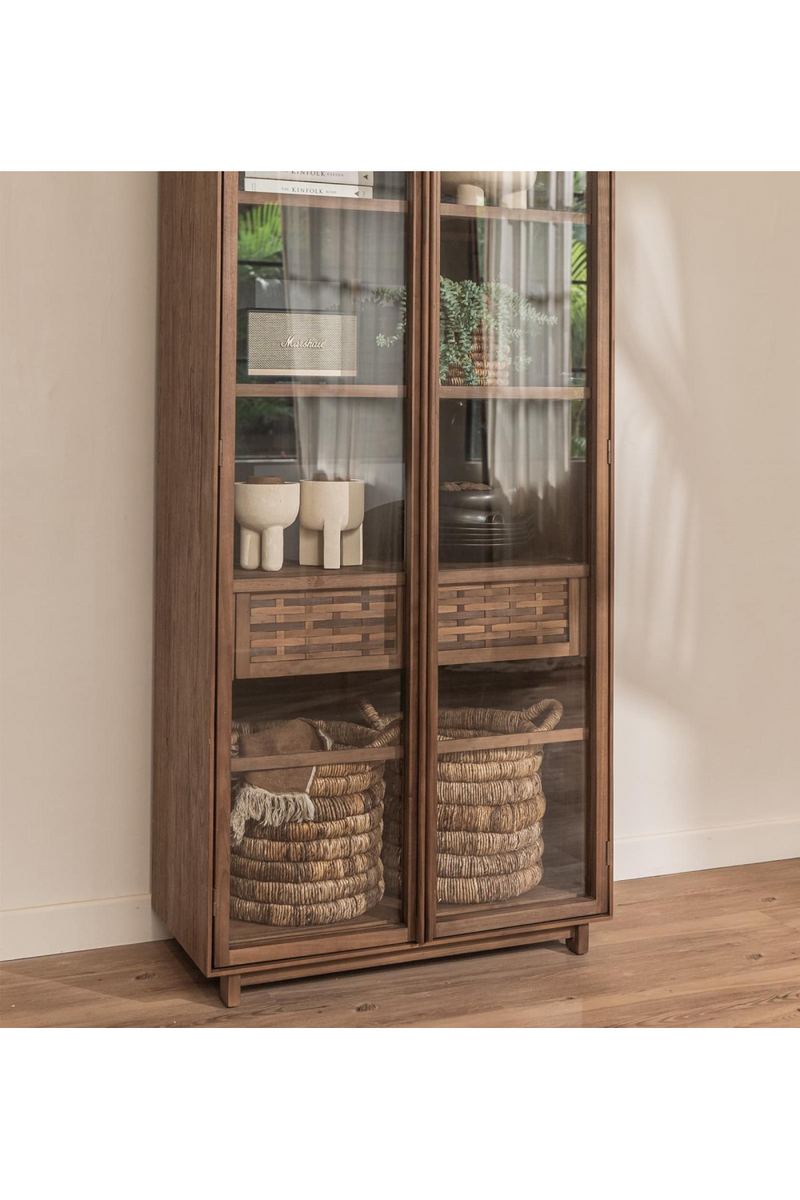 Scandi Teak Display Cabinet | dBodhi Motion | Woodfurniture.com