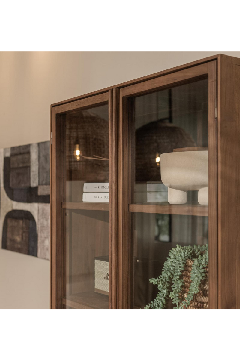 Scandi Teak Display Cabinet | dBodhi Motion | Woodfurniture.com