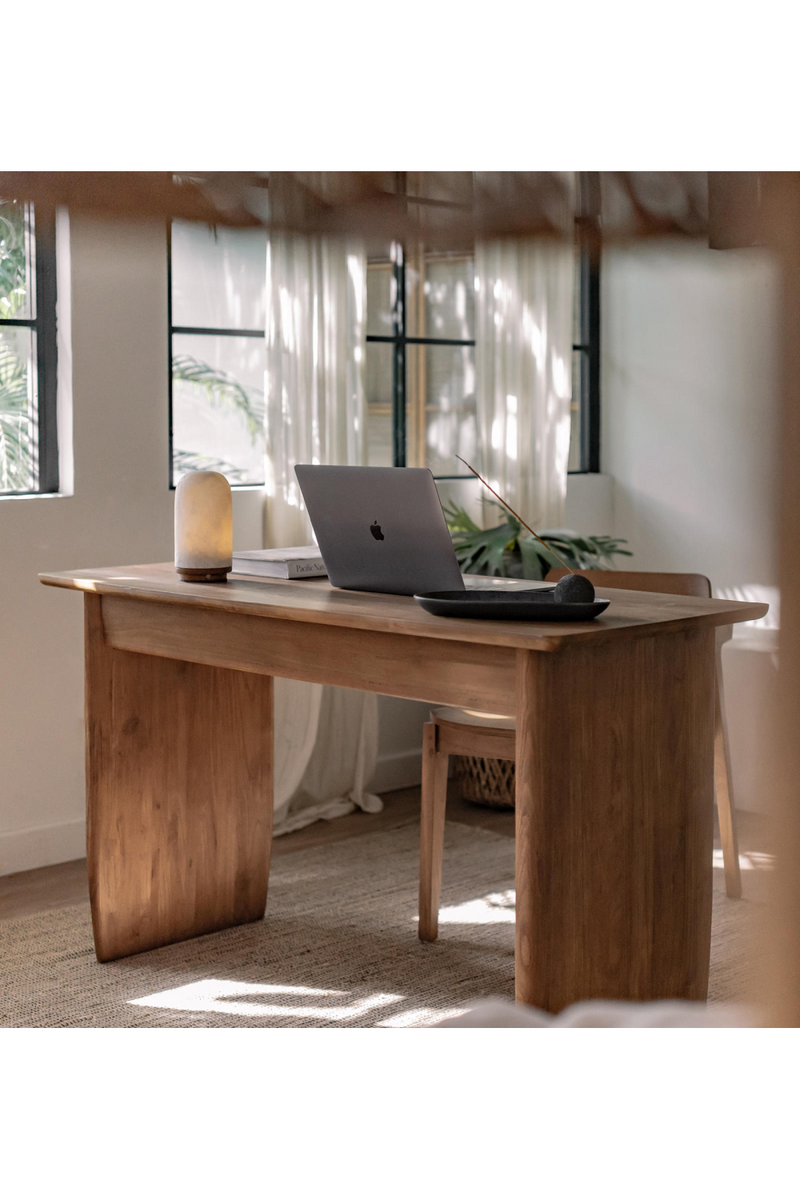 Teak 2-Drawer Writing Desk | dBodhi Nova | Woodfurniture.com