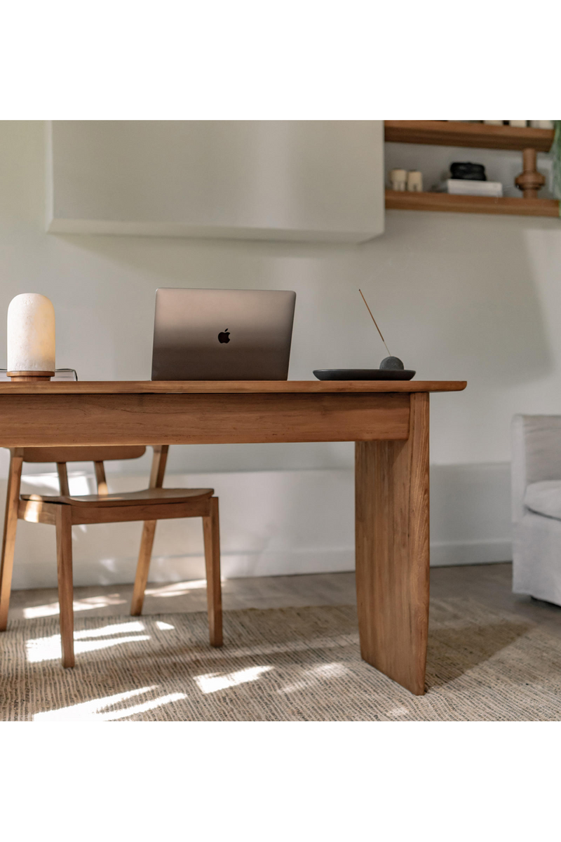 Teak 2-Drawer Writing Desk | dBodhi Nova | Woodfurniture.com