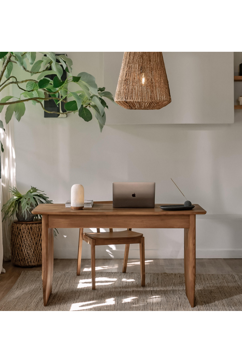 Teak 2-Drawer Writing Desk | dBodhi Nova | Woodfurniture.com