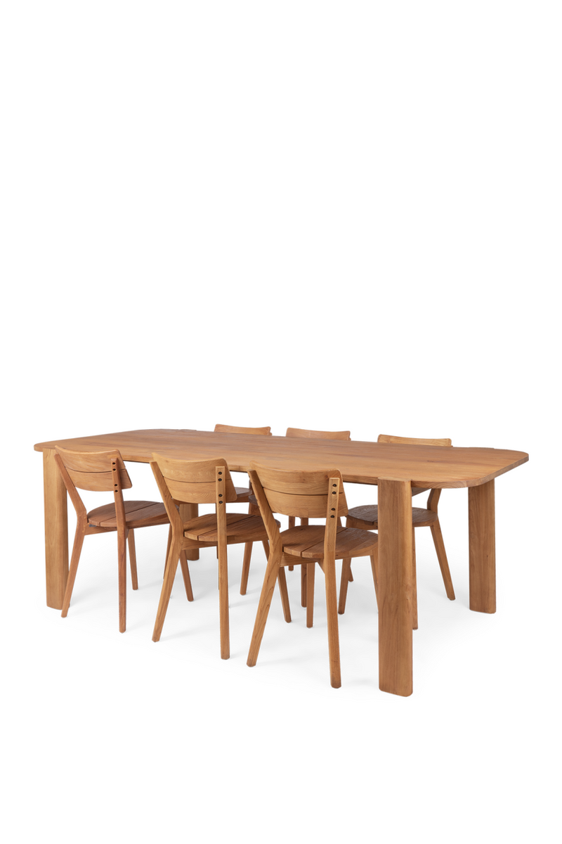 Solid Teak Minimalist Dining Table | dBodhi Pleun | Woodfurniture.com