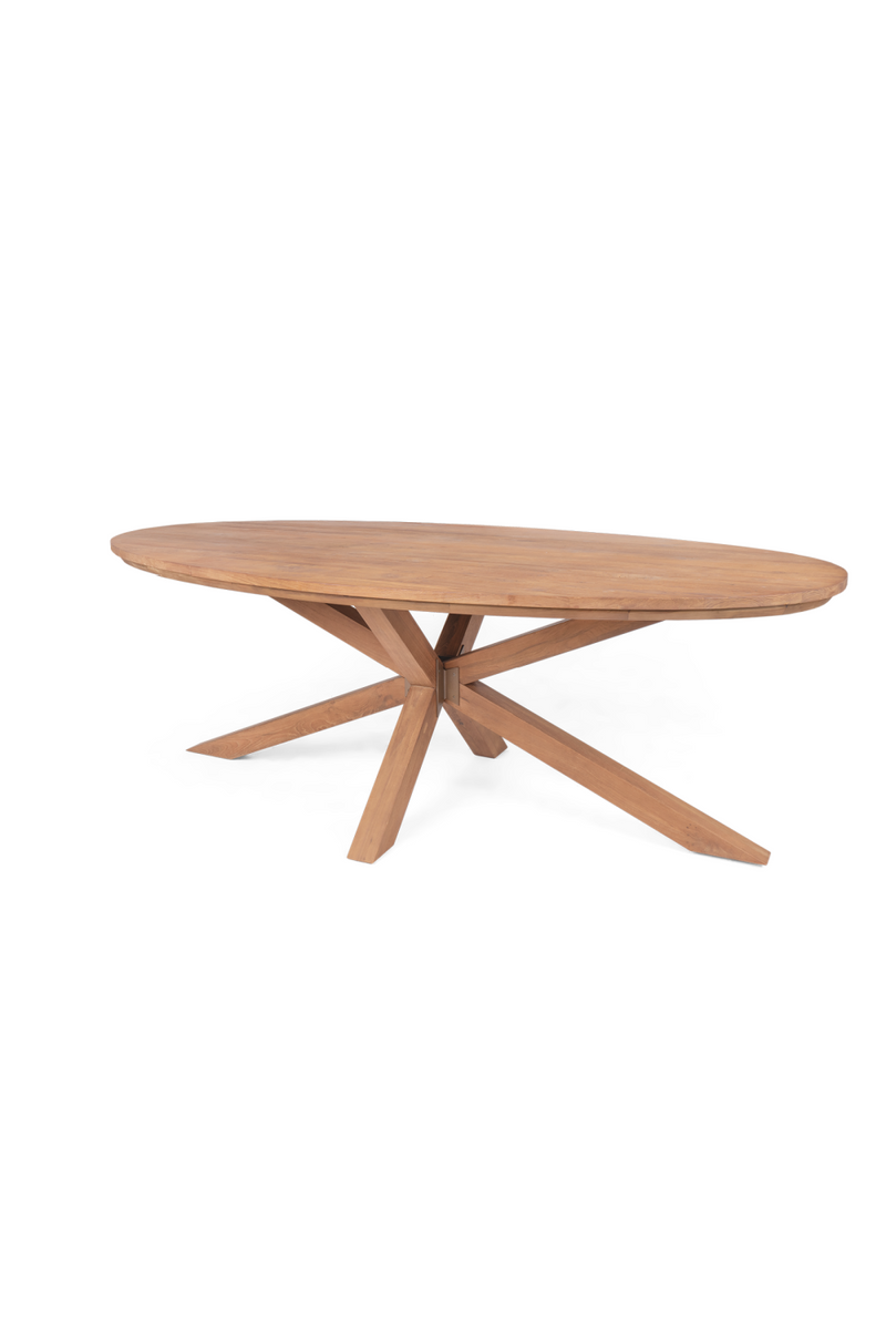 Oval Teak Dining Table | dBodhi Xono  | Woodfurniture.com