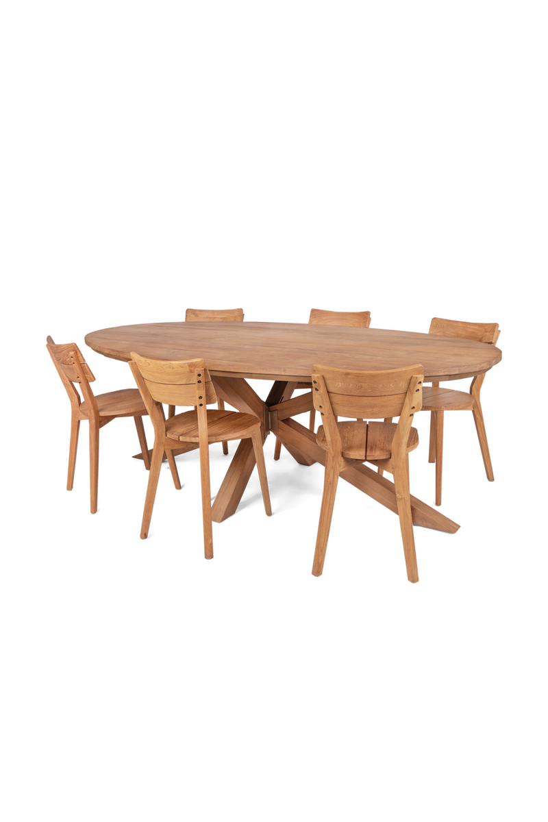 Oval Teak Dining Table | dBodhi Xono  | Woodfurniture.com