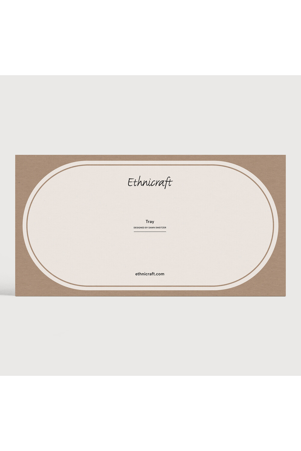 Oblong Glass Tray | Ethnicraft Black Organic | Woodfurniture.com