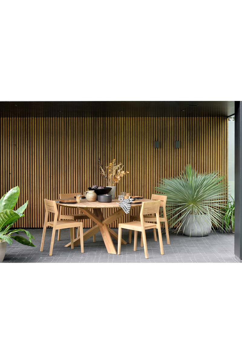 Solid Teak Outdoor Dining Chair | Ethnicraft EX 1 | Woodfurniture.com