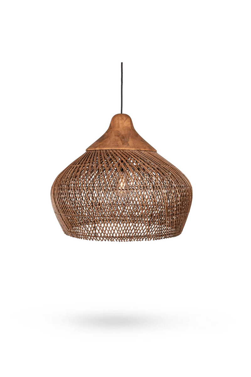 Rattan Rustic Hanging Lamp | dBodhi Harp | Woodfurniture.com