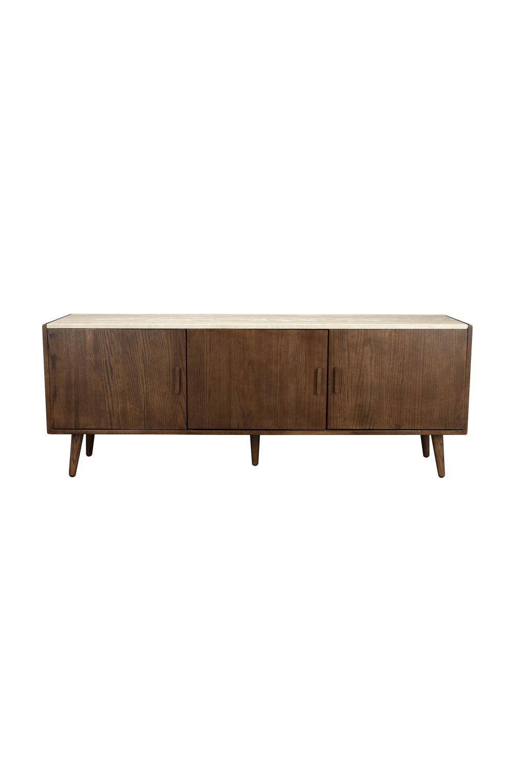 Travertine Top 3-Door Sideboard | Dutchbone Arda | Woodfurniture.com