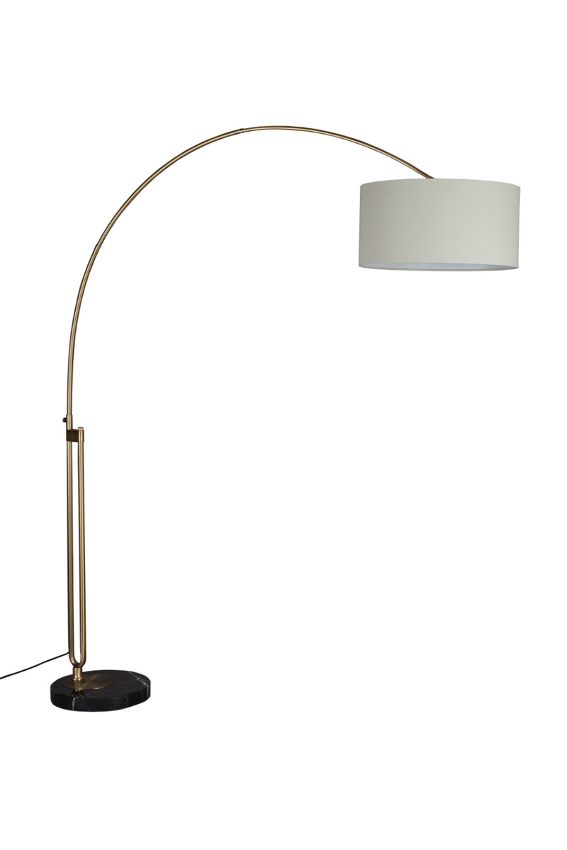 Gold Metal Floor Lamp | Dutchbone Archie | Woodfurniture.com