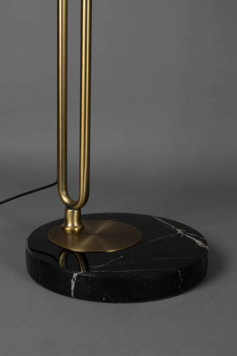 Gold Metal Floor Lamp | Dutchbone Archie | Woodfurniture.com