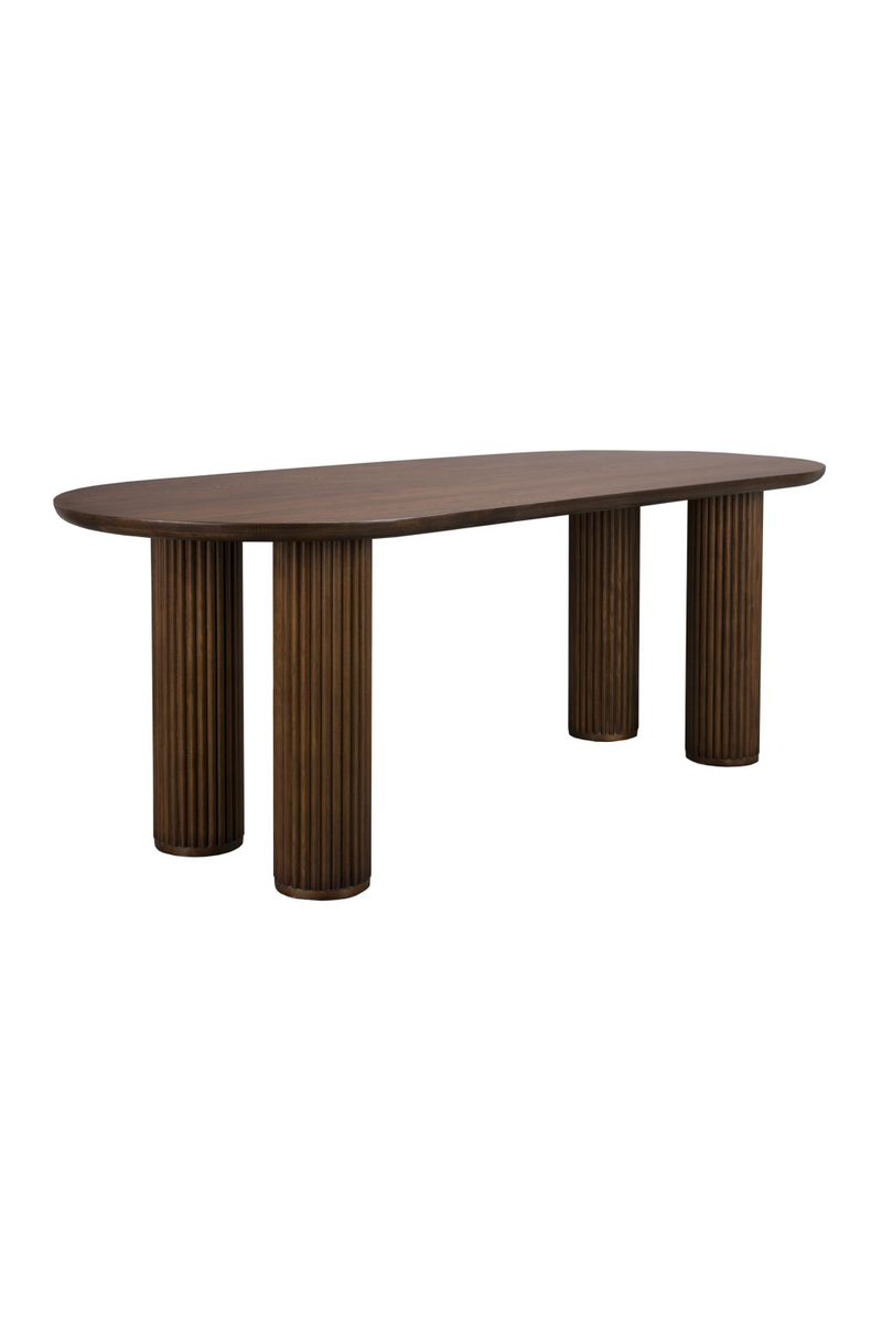 Brown Oak Dining Table | Dutchbone Dean | WoodFurniture.com