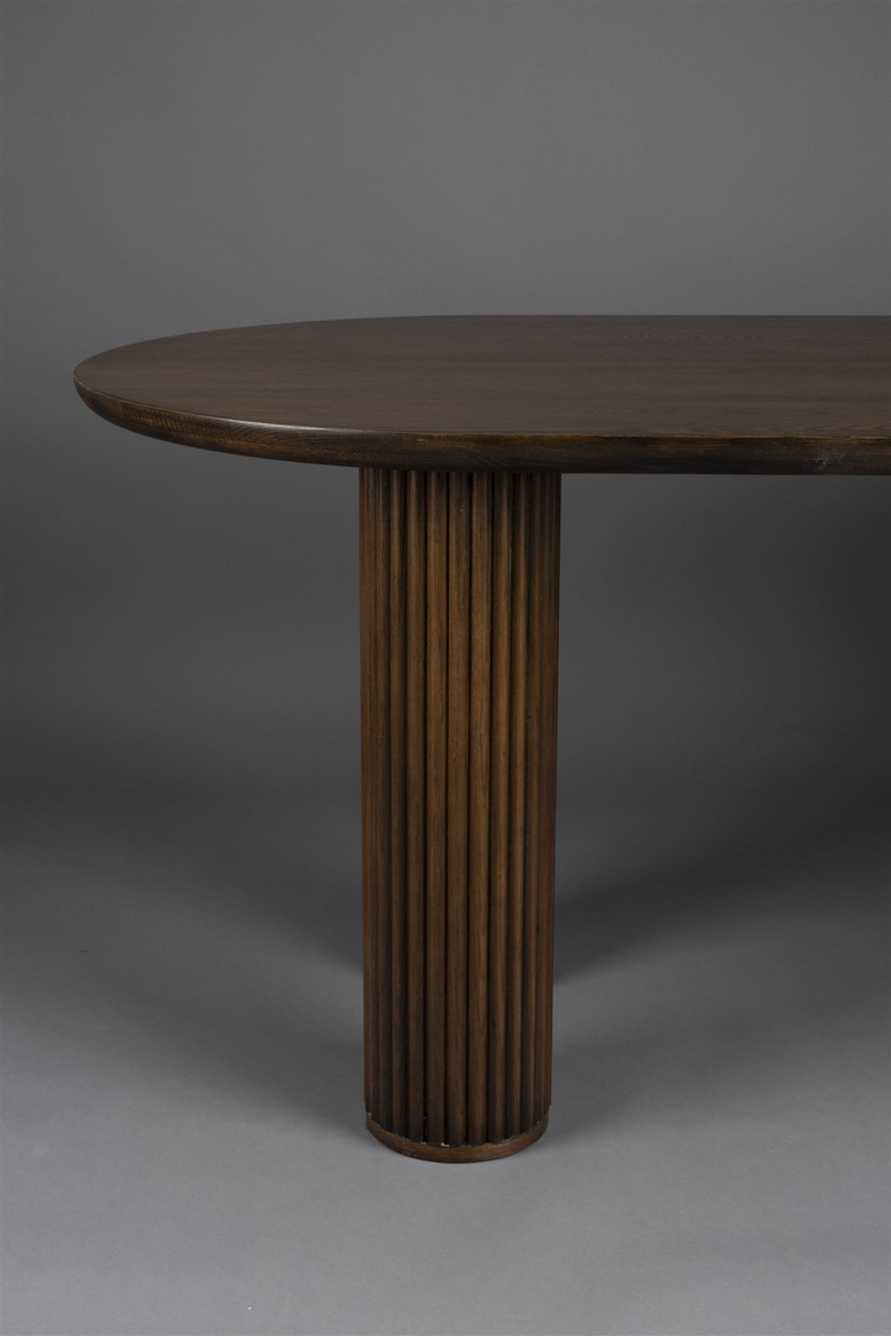 Brown Oak Dining Table | Dutchbone Dean | WoodFurniture.com