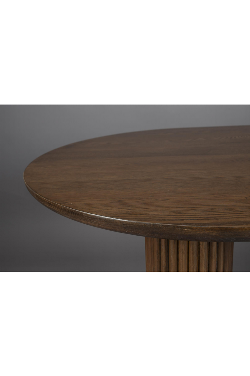 Brown Oak Dining Table | Dutchbone Dean | WoodFurniture.com