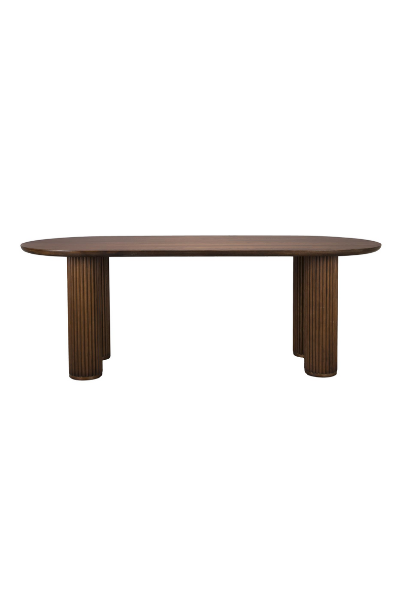 Brown Oak Dining Table | Dutchbone Dean | WoodFurniture.com