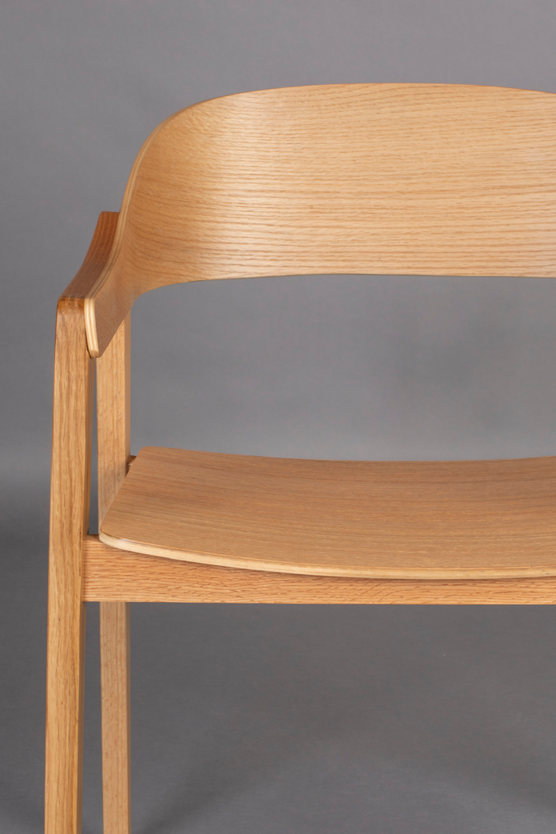 Natural Wooden Dining Chairs (2) | Dutchbone Westlake | Woodfurniture.com