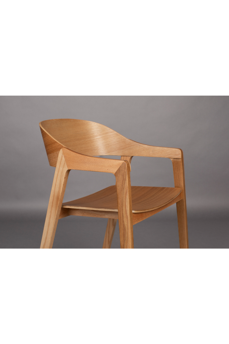 Natural Wooden Dining Chairs (2) | Dutchbone Westlake | Woodfurniture.com