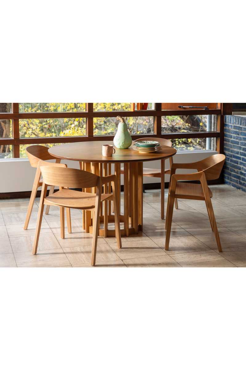 Natural Wooden Dining Chairs (2) | Dutchbone Westlake | Woodfurniture.com