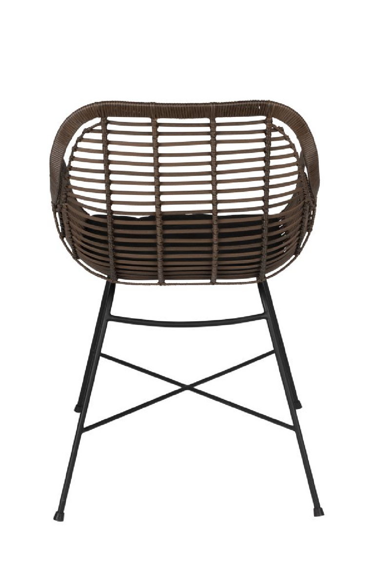 Black Rattan Outdoor Armchairs (2) | Dutchbone Cantik | Woodfurniture.com