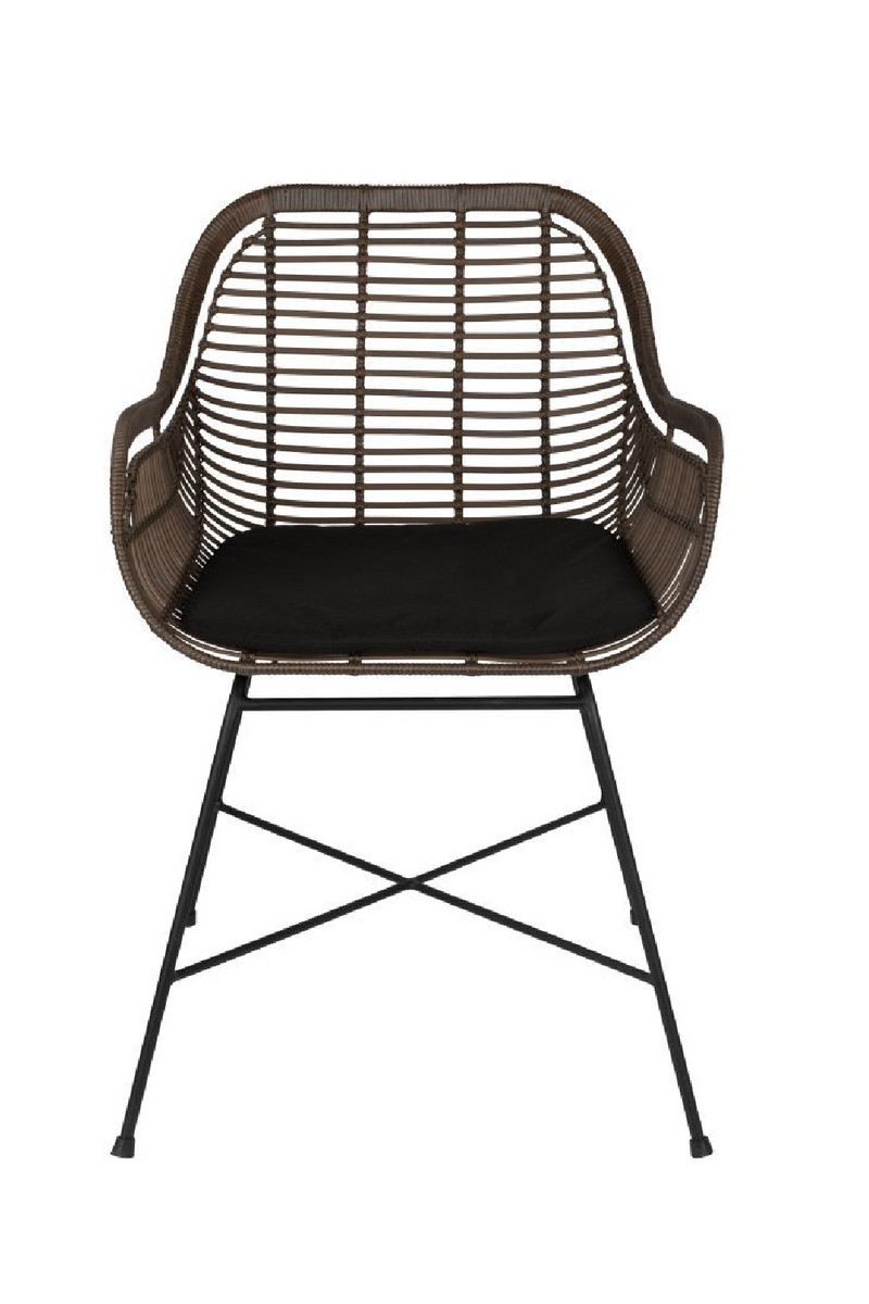 Black Rattan Outdoor Armchairs (2) | Dutchbone Cantik | Woodfurniture.com