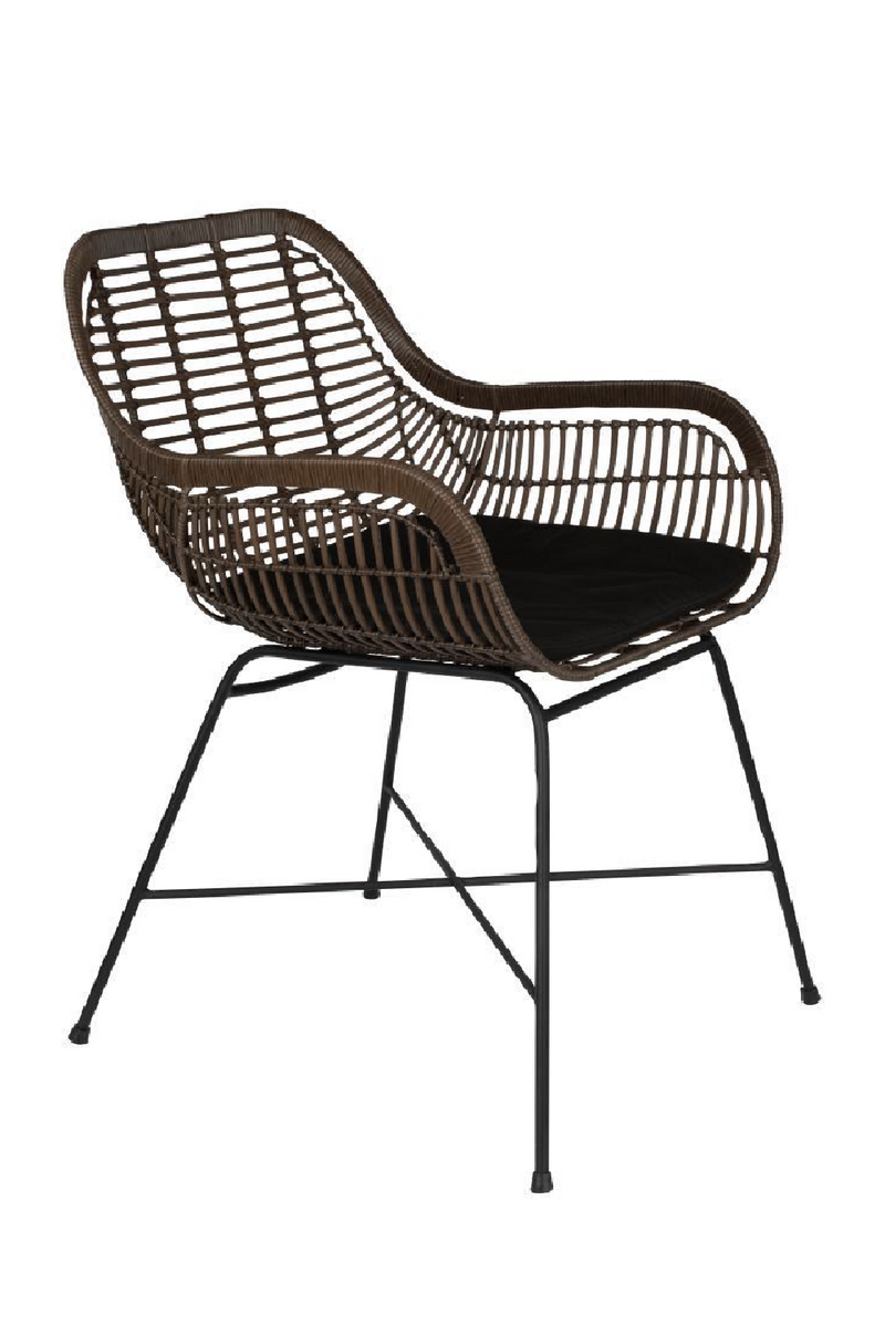 Black Rattan Outdoor Armchairs (2) | Dutchbone Cantik | Woodfurniture.com