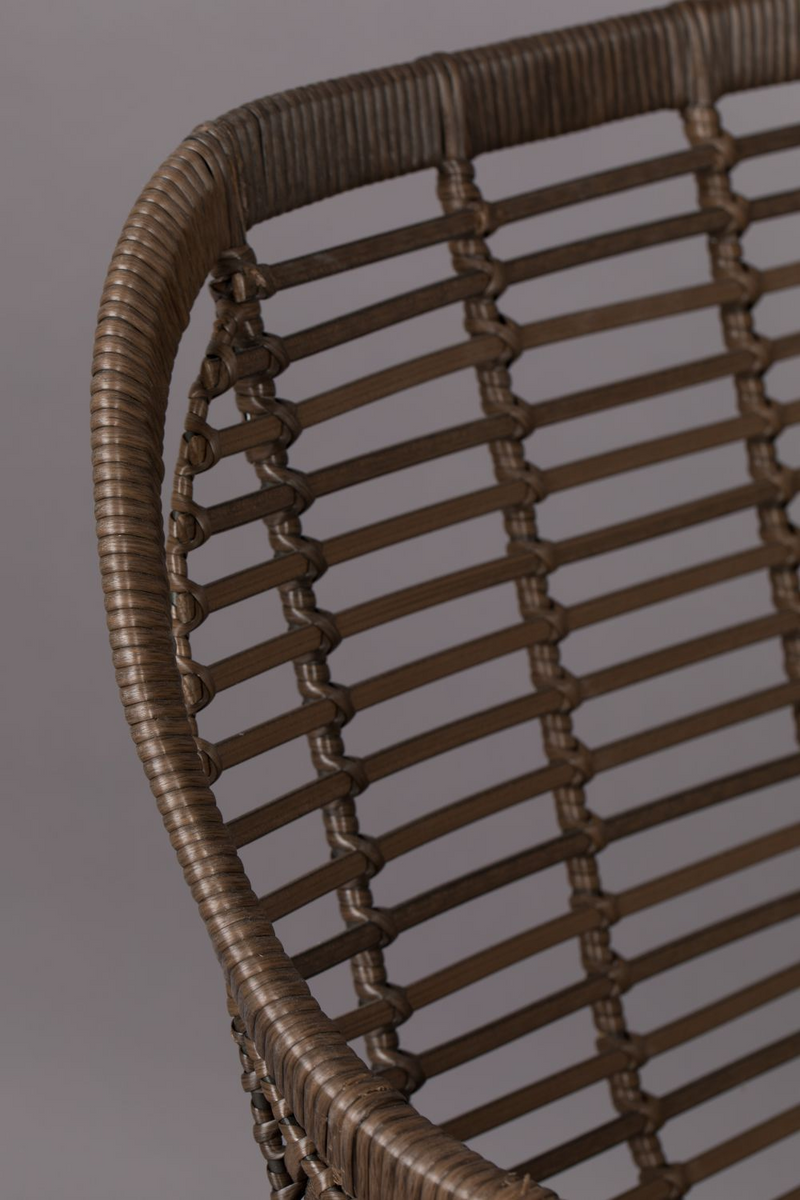 Black Rattan Outdoor Armchairs (2) | Dutchbone Cantik | Woodfurniture.com