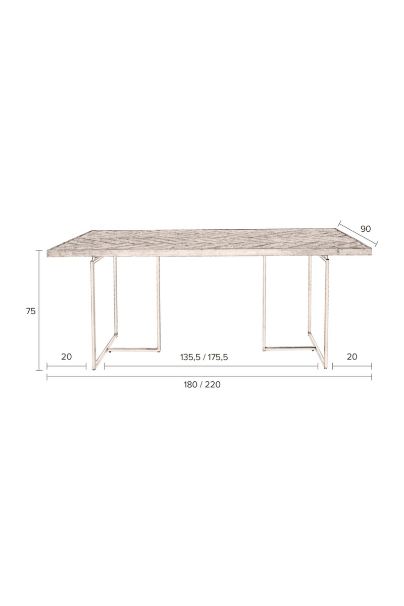 Vintage Brass Dining Table S | Dutchbone Class | Woodfurniture.com