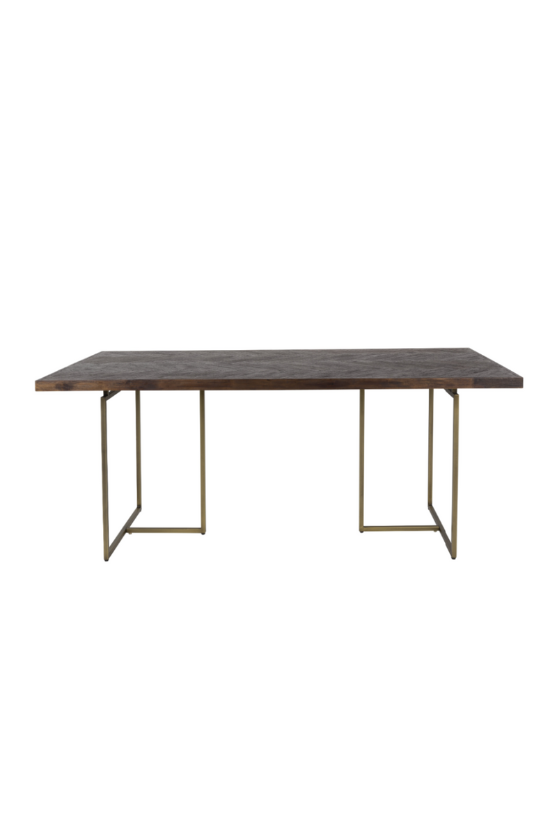 Vintage Brass Dining Table M | Dutchbone Class | Woodfurniture.com