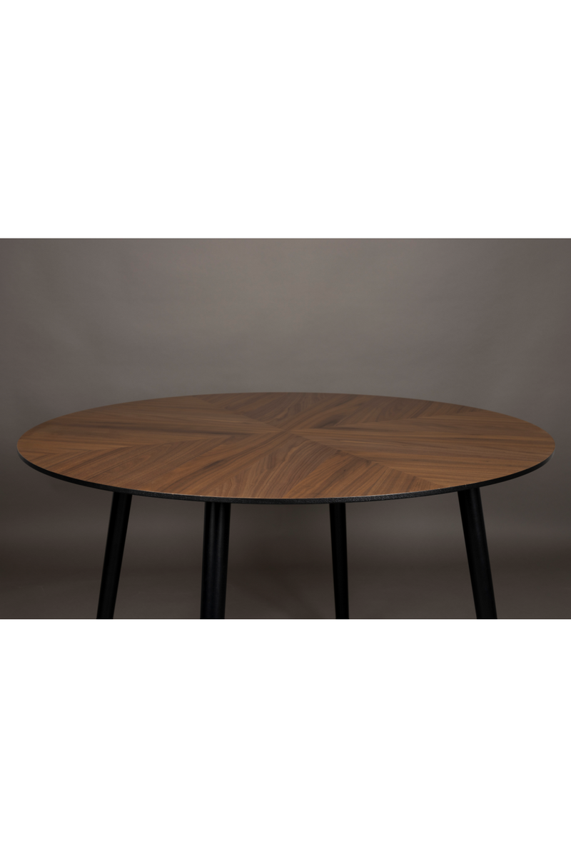 Round Wooden Dining Table | Dutchbone Clover | Woodfurniture.com