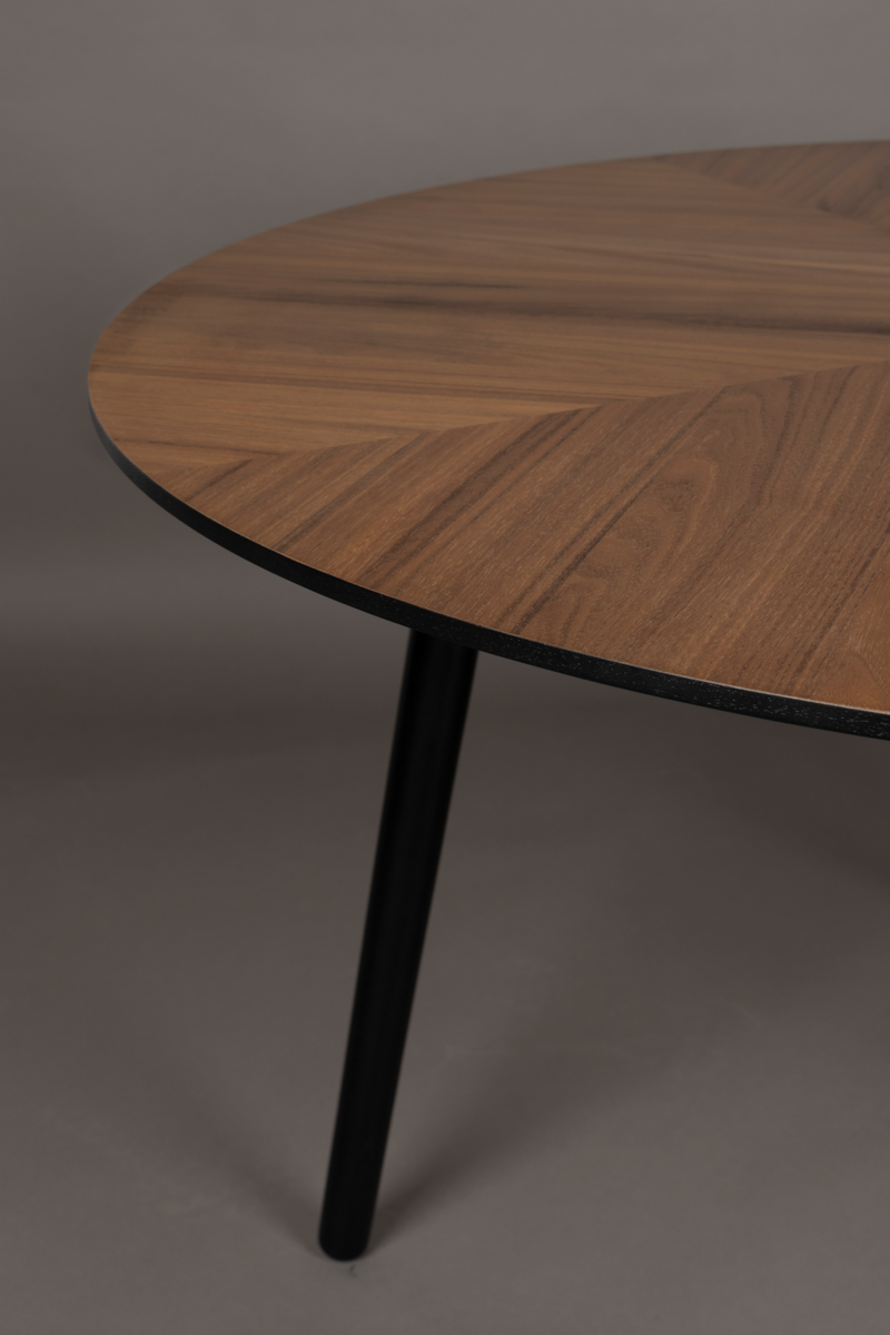 Round Wooden Dining Table | Dutchbone Clover | Woodfurniture.com