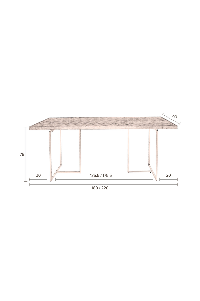 Rectangular Acacia Dining Table | Dutchbone Class | Woodfurniture.com