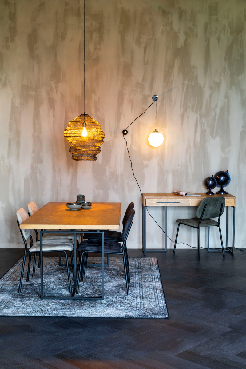 Wooden Herringbone Dining Table | Dutchbone Class | Woodfurniture.com