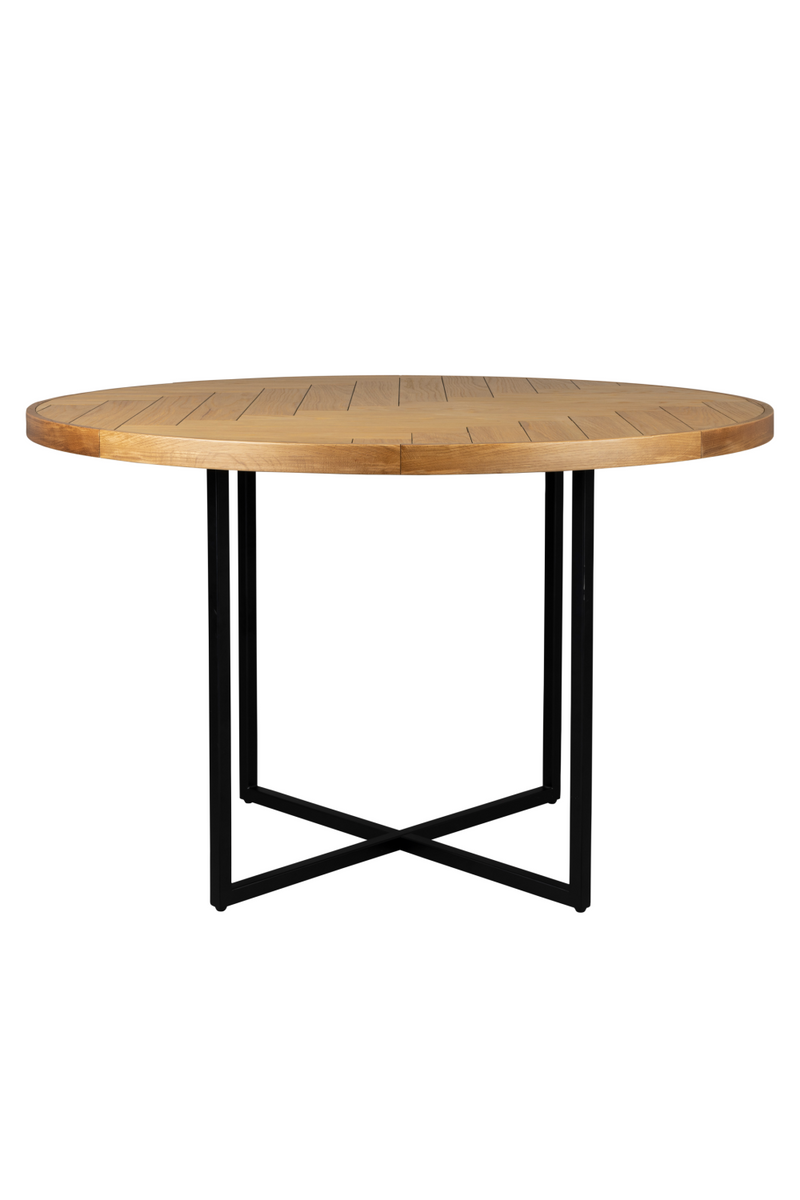 Round Acacia Dining Table | Dutchbone Class | Woodfurniture.com