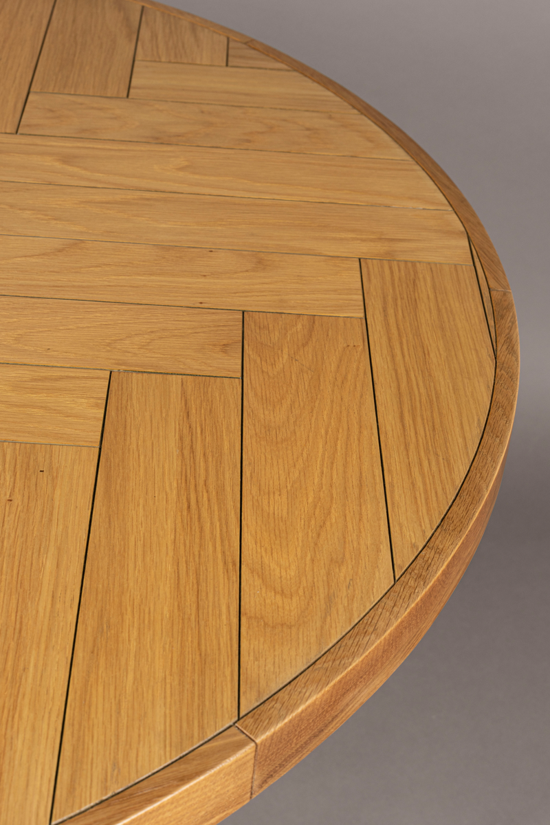 Round Acacia Dining Table | Dutchbone Class | Woodfurniture.com