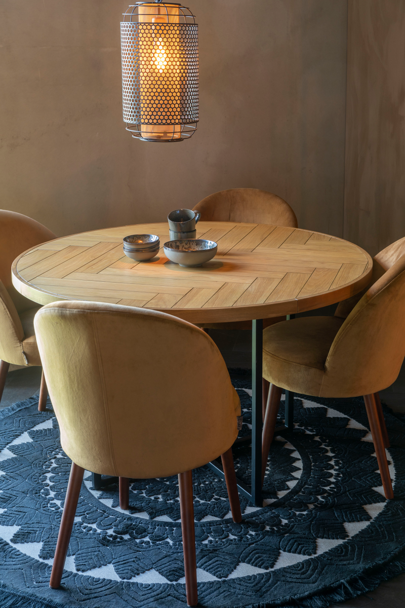 Round Acacia Dining Table | Dutchbone Class | Woodfurniture.com