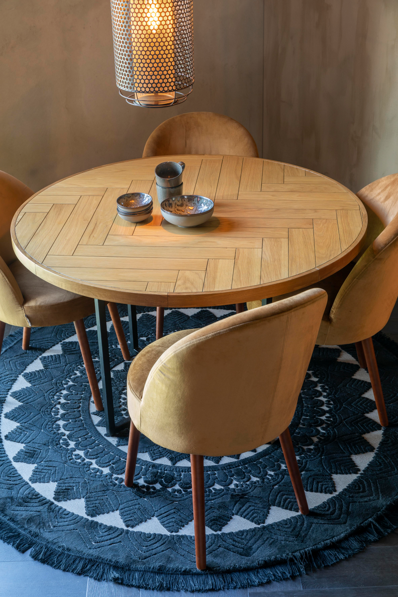 Round Acacia Dining Table | Dutchbone Class | Woodfurniture.com