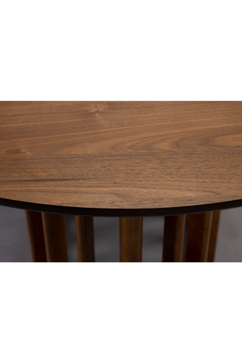 Round Oak Modern Dining Table | Dutchbone Barlet | Woodfurniture.com